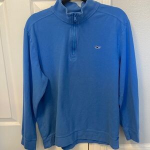 Vineyard Vines Men's Royal Blue Quarter-Zip Pullover